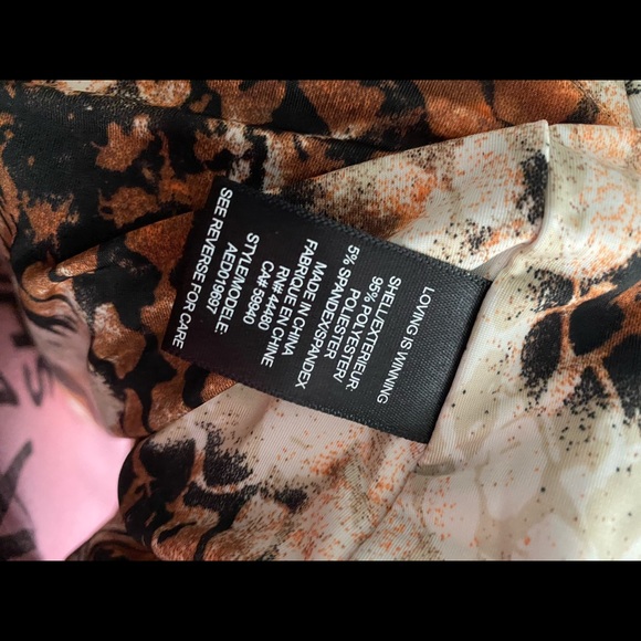 Afrm Zoey Midi Dress in Stamped Snake Print XS - Picture 7 of 7